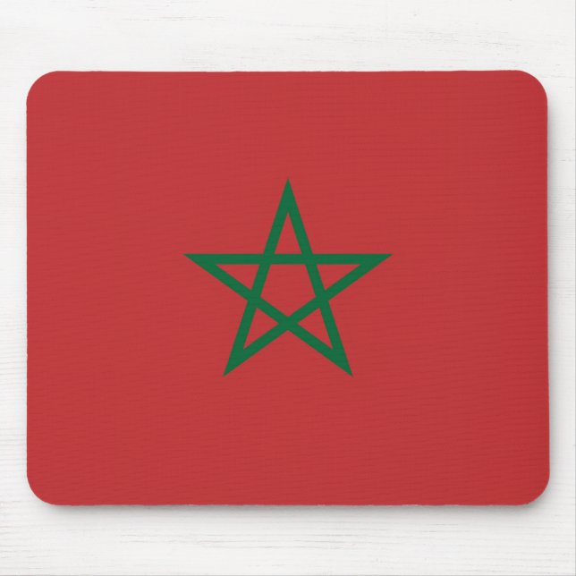 Mousepad com Bandeira de Marrocos (Frente)