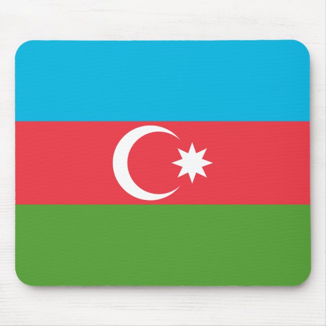Mousepad com Bandeira do Azerbaijão (Frente)
