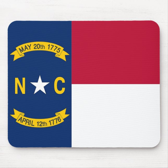 Mousepad com Bandeira do Estado da Carolina do Nor (Frente)