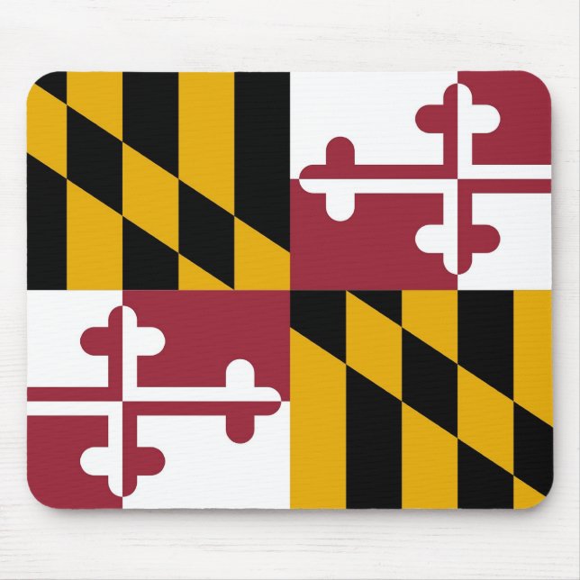 Mousepad com Bandeira do Estado de Maryland - EUA (Frente)