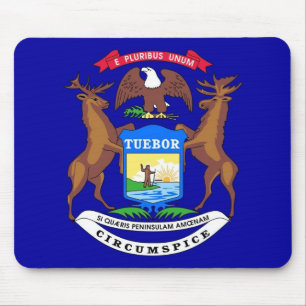 Mousepad com Bandeira do Estado de Michigan - EUA