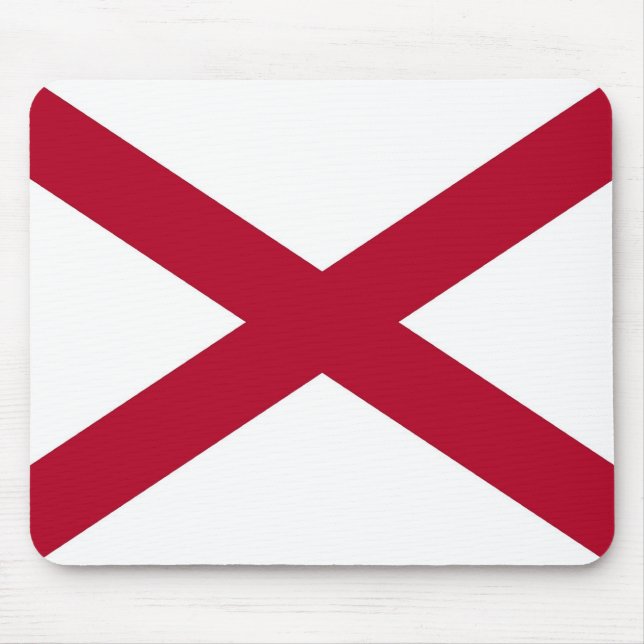 Mousepad com Bandeira do Estado do Alabama - EUA (Frente)
