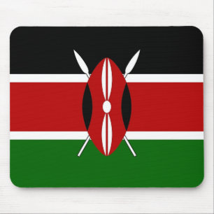 Mousepad com Bandeira do Quênia