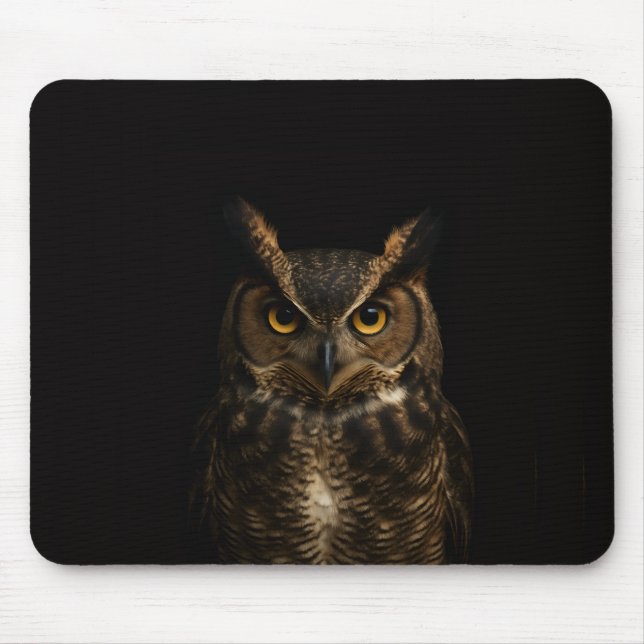 Mousepad com Coruja do Olho Dourado (Frente)