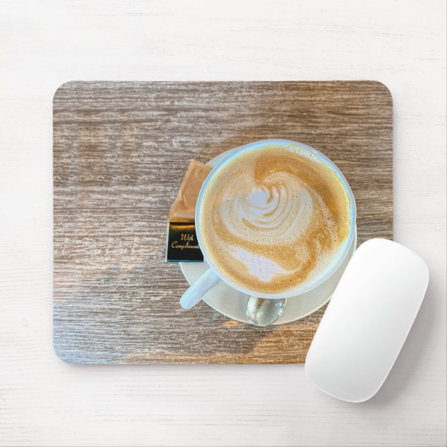 Mousepad Com Cumprimentos, Café (Com mouse)