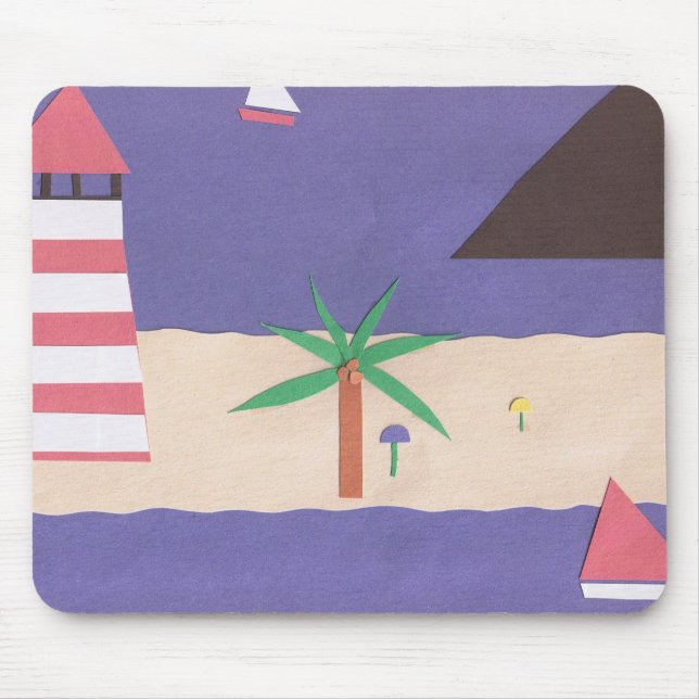 Mousepad com Design Caribe Azul (Frente)