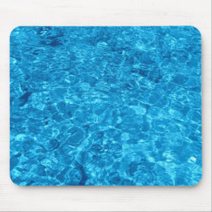 Mousepad com design das águas azuis