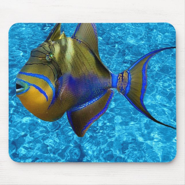 Mousepad com Design de Águas Azuis (Frente)