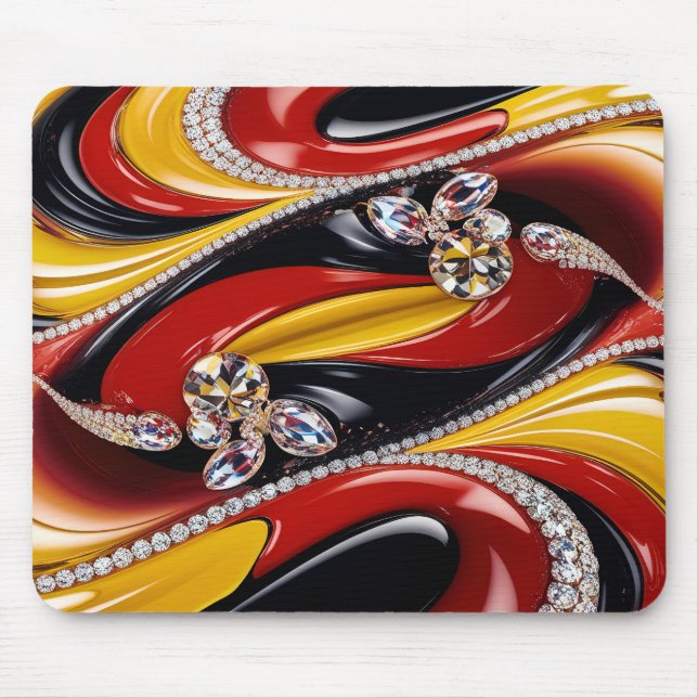 Mousepad com Design de cores belgas (Frente)