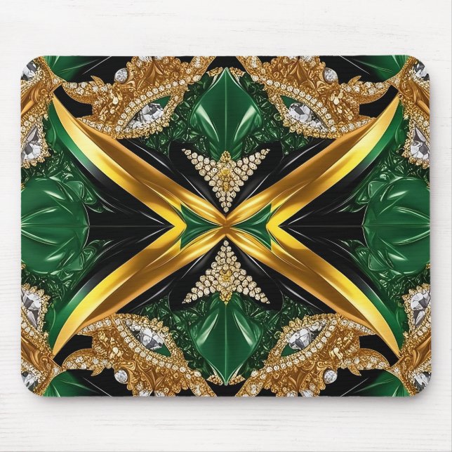 Mousepad com Design de cores jamaicanas (Frente)