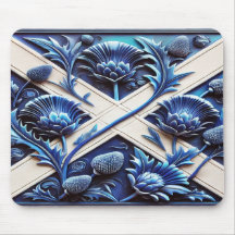 Mousepad com Design de Thistles Escocês