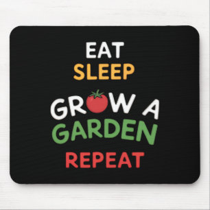Mousepad Com design engraçado de jogador comer dormir culti