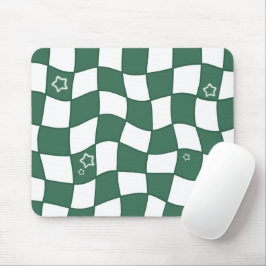 Mousepad com Design Verde Distorcido