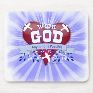 Mousepad Com Deus Tudo é Possível