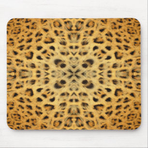 mousepad com estampa de pele de leopardo caleidosc