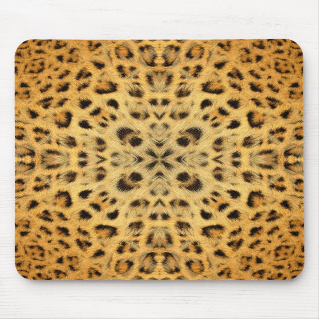 mousepad com estampa de pele de leopardo caleidosc (Frente)