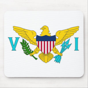 Mousepad com Flag das Ilhas Virgens - EUA
