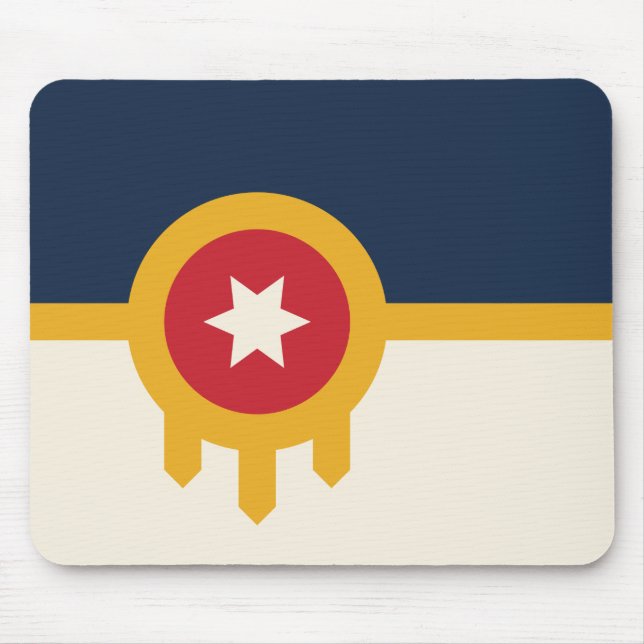 Mousepad com Flag de Tulsa, Oklahoma (Frente)
