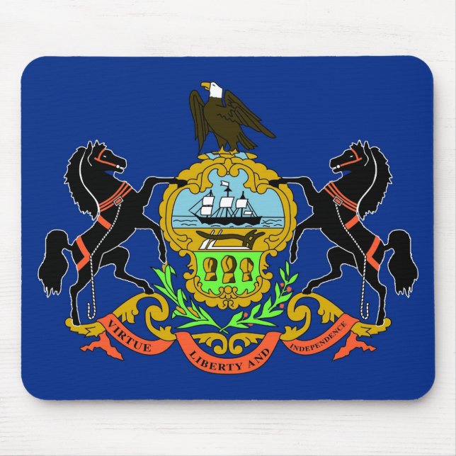 Mousepad com Flag of Pennsylvania State - EUA (Frente)