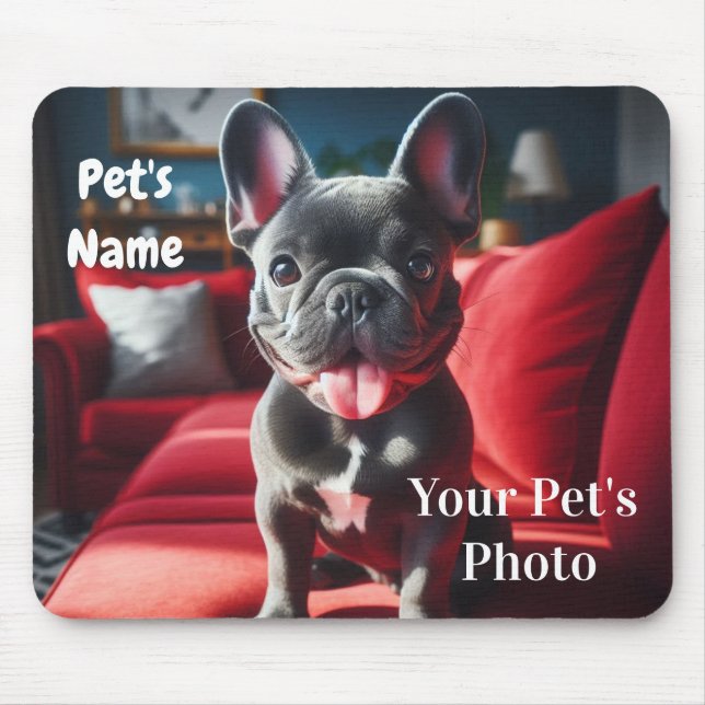 Mousepad com foto personalizada do animal de estim (Frente)