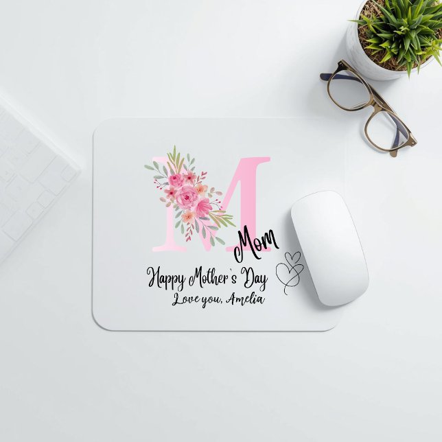 Mousepad com Inicial Personalizada da Mamãe (Criador carregado)