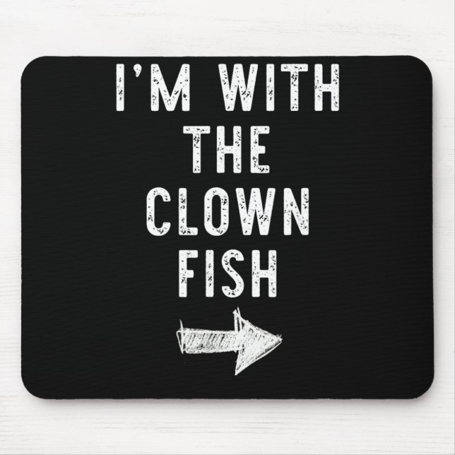 Mousepad Com O Peixe Palhaço Fantasia De Casal Engraçada De (Frente)