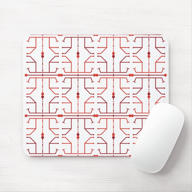 Mousepad com padrão abstrato de hieróglifos (Com mouse)