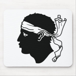 Mousepad com pavilhão da Córsega, França