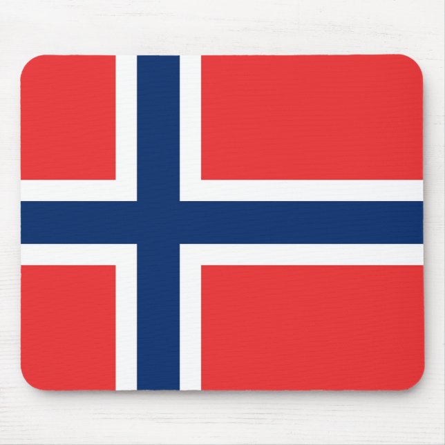 Mousepad com pavilhão da Noruega (Frente)