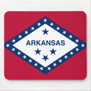 Mousepad com pavilhão do Estado do Arkansas - EUA