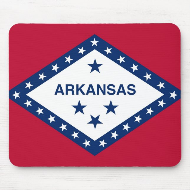 Mousepad com pavilhão do Estado do Arkansas - EUA (Frente)