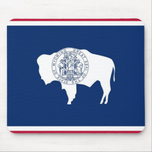 Mousepad com pavilhão do Estado do Wyoming - EUA