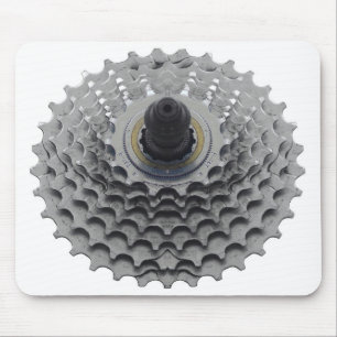 Mousepad com roda dentada da bicicleta