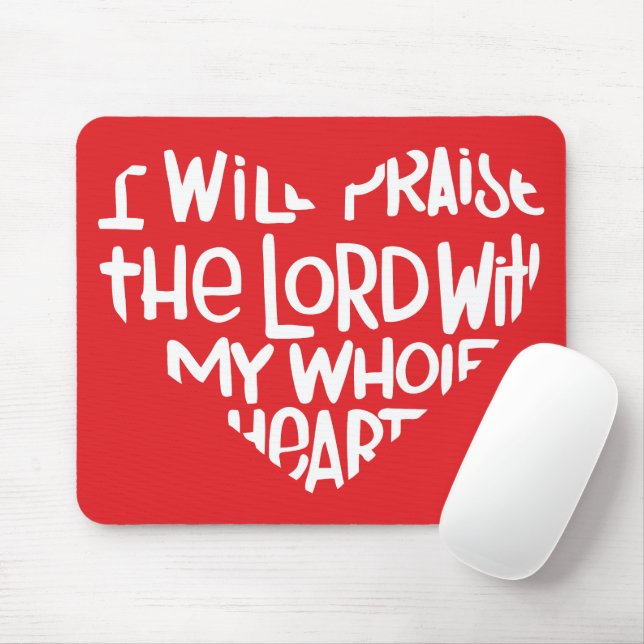 Mousepad Com todo o meu coração (Com mouse)