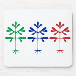Mousepad com triplo gráfico de decapagem