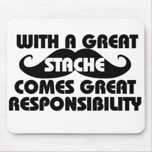 Mousepad Com um bigode Excelente surgem responsabilidades d