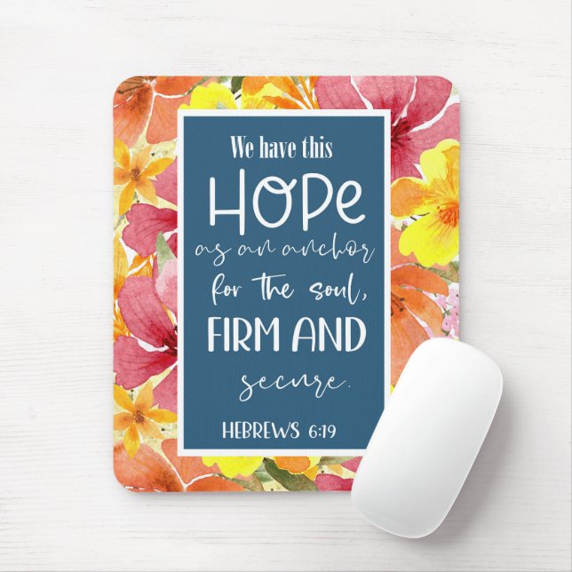 Mousepad com Versículo da Bíblia (Com mouse)