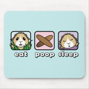 Mousepad Coma a cobaia Mousemat do sono do tombadilho
