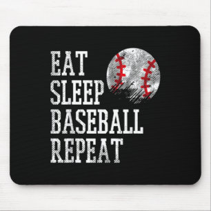 Mousepad Coma Beisebol Sono Repita Treinador Equipe Jogador