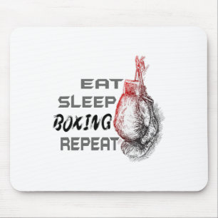 Mousepad Coma Boxe Repetir Entusiasta do Boxe