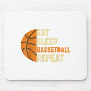 Mousepad Coma dormir basquete repetir fãs de esportes basqu