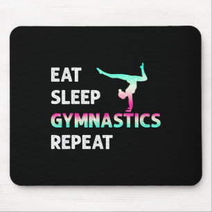 Mousepad Coma Dormir Ginástica Repetir Garota Mulheres Engr
