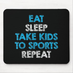 Mousepad Coma Dormir Leva Crianças Para Esportes Repito Par