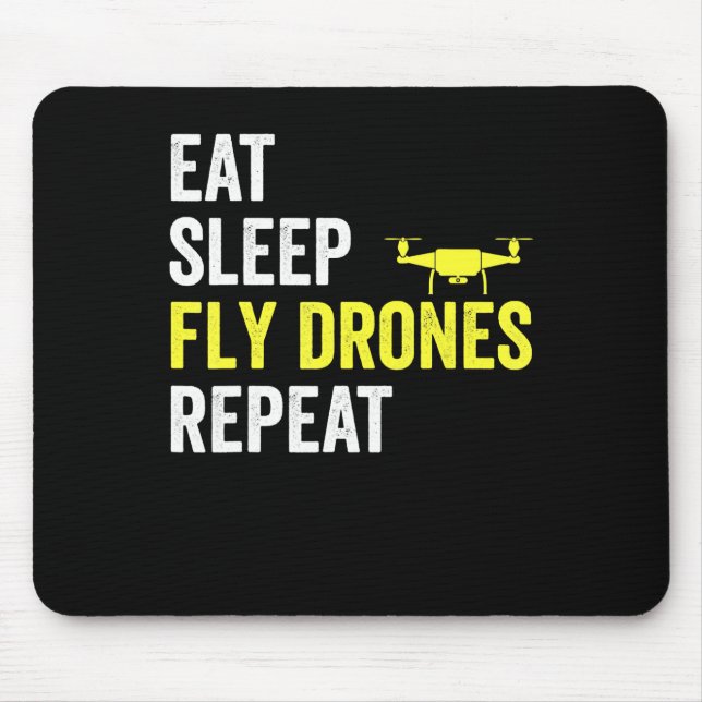 Mousepad Coma Drones com mosca do sono Repetir Piloto do Dr (Frente)