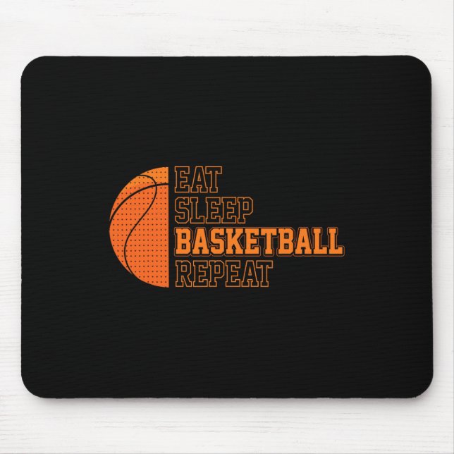 Mousepad Coma. Durma. Basquete. Repita. Jogador de Basquete (Frente)