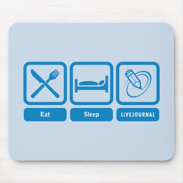 Mousepad Coma, durma, LiveJournal (Frente)