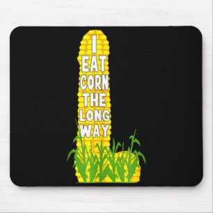Mousepad Coma milho ao longo do caminho divertido amantes d