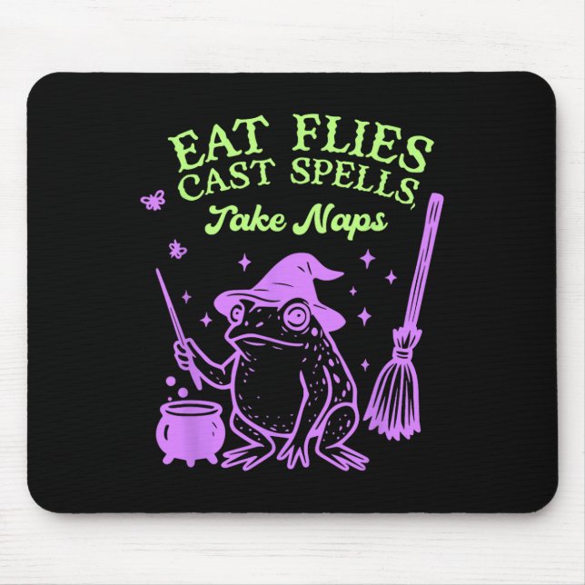 Mousepad Coma Moscas Com Feitiços. Tome Naps (Frente)