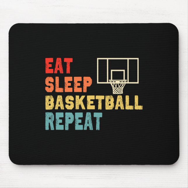 Mousepad Coma no Sono, Basquete Repete a roupa para garotas (Frente)