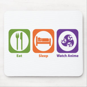 Mousepad Coma o Anime do relógio do sono